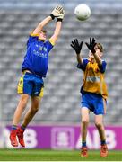 22 September 2018; Keelan Mullen of Clann na nGael, Co. Roscommon in action against Robert Callaghan of Owenmore Gaels, Co. Sligo during the Littlewoods Ireland Connacht Provincial Days Go Games in Croke Park. This year over 6,000 boys and girls aged between six and eleven represented their clubs in a series of mini blitzes and – just like their heroes – got to play in Croke Park. For exclusive content and behind the scenes action follow Littlewoods Ireland on Facebook, Instagram, Twitter and https://blog.littlewoodsireland.ie/ Photo by Eóin Noonan/Sportsfile