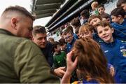 22 September 2018; The 2 Johnnies interviewing young players during the Littlewoods Ireland Connacht Provincial Days Go Games in Croke Park. This year over 6,000 boys and girls aged between six and eleven represented their clubs in a series of mini blitzes and – just like their heroes – got to play in Croke Park. For exclusive content and behind the scenes action follow Littlewoods Ireland on Facebook, Instagram, Twitter and https://blog.littlewoodsireland.ie/ Photo by Eóin Noonan/Sportsfile