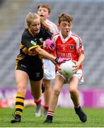 22 September 2018; Darragh Conroy of Cliffton, Co. Galway in action against Eimer Healy of Bornacoola, Co Leitrim during the Littlewoods Ireland Connacht Provincial Days Go Games in Croke Park. This year over 6,000 boys and girls aged between six and eleven represented their clubs in a series of mini blitzes and – just like their heroes – got to play in Croke Park. For exclusive content and behind the scenes action follow Littlewoods Ireland on Facebook, Instagram, Twitter and https://blog.littlewoodsireland.ie/ Photo by Eóin Noonan/Sportsfile