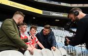 22 September 2018; The 2 Johnnies interview John Gavin, age 12, and Callum King age 12 from Clifton, Co. Galway during the Littlewoods Ireland Connacht Provincial Days Go Games in Croke Park. This year over 6,000 boys and girls aged between six and eleven represented their clubs in a series of mini blitzes and – just like their heroes – got to play in Croke Park. For exclusive content and behind the scenes action follow Littlewoods Ireland on Facebook, Instagram, Twitter and https://blog.littlewoodsireland.ie/ Photo by Eóin Noonan/Sportsfile