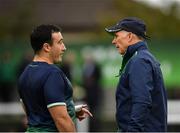 22 September 2018; Connacht head coach Andy Friend, right, and Denis Buckley prior to the Guinness PRO14 Round 4 match between Connacht and Scarlets at the Sportsground in Galway. Photo by Seb Daly/Sportsfile