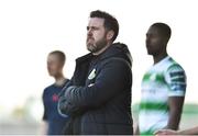 22 September 2018; Shamrock Rovers head coach Stephen Bradley during the SSE Airtricity League Premier Division match between Derry City and Shamrock Rovers at the Brandywell Stadium in Derry. Photo by Oliver McVeigh/Sportsfile