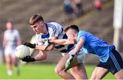 22 September 2018; Conor O'Shea of Breaffy in action against Ben Doyle of Westport during the Mayo County Senior Club Football Championship Quarter-Final match between Westport and Breaffy at Elvery's MacHale Park in Mayo. Photo by Matt Browne/Sportsfile