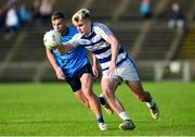 22 September 2018; Garth Dunne of Breaffy in action against Keelan Dever of Westport during the Mayo County Senior Club Football Championship Quarter-Final match between Westport and Breaffy at Elvery's MacHale Park in Mayo. Photo by Matt Browne/Sportsfile
