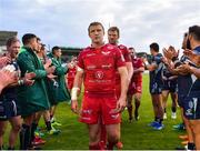 22 September 2018; Hadleigh Parkes of Scarlets leads his side from the field following their defeat during the Guinness PRO14 Round 4 match between Connacht and Scarlets at the Sportsground in Galway. Photo by Seb Daly/Sportsfile