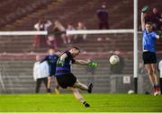 22 September 2018; Robert Hennelly of Breaffy kicks the winning point from a free during the Mayo County Senior Club Football Championship Quarter-Final match between Westport and Breaffy at Elvery's MacHale Park in Mayo. Photo by Matt Browne/Sportsfile