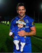 22 September 2018; Fergus McFadden of Leinster with his son Freddy following the Guinness PRO14 Round 4 match between Leinster and Edinburgh at the RDS Arena in Dublin. Photo by David Fitzgerald/Sportsfile
