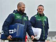 22 September 2018; Connacht forwards coach Jimmy Duffy, right, and defence coach Peter Wilkins, left, prior to the Guinness PRO14 Round 4 match between Connacht and Scarlets at the Sportsground in Galway. Photo by Seb Daly/Sportsfile