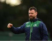 22 September 2018; Connacht backs coach Nigel Carolan during the Guinness PRO14 Round 4 match between Connacht and Scarlets at the Sportsground in Galway. Photo by Seb Daly/Sportsfile