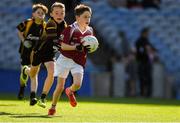23 September 2018; Aaron Coleman of Shamrock Gaels, Co Sligo, in action against Louis Markham of Ballinasloe, Co Galway, during the Littlewoods Ireland Connacht Provincial Days Go Games in Croke Park. This year over 6,000 boys and girls aged between six and eleven represented their clubs in a series of mini blitzes and – just like their heroes – got to play in Croke Park. For exclusive content and behind the scenes action follow Littlewoods Ireland on Facebook, Instagram, Twitter and https://blog.littlewoodsireland.ie/ Photo by Piaras Ó Mídheach/Sportsfile