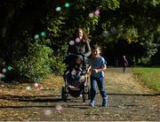 23 September 2018; Junior parkrun participant Ruairi Sherlock, age 5, from Baldoyle, Co. Dublin, pictured at the St Anne’s junior parkrun where Vhi hosted a special event to celebrate their partnership with parkrun Ireland. Vhi hosted a lively warm up routine which was great fun for children and adults alike. Crossing the finish line was a special experience as children were showered with bubbles and streamers to celebrate their achievement and each child received a gift. Junior parkrun in partnership with Vhi support local communities in organising free, weekly, timed 2km runs every Sunday at 9.30am. To register for a parkrun near you visit www.parkrun.ie. Photo by Harry Murphy/Sportsfile