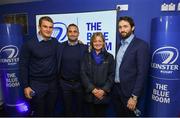 22 September 2018; Leinster players Rhys Rhuddock, Dave Kearney and Barry Daly meet and greet supporters in the 'Blue Room' prior to the Guinness PRO14 Round 4 match between Leinster and Edinburgh at RDS Arena in Dublin. Photo by David Fitzgerald/Sportsfile