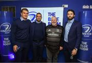 22 September 2018; Leinster players Rhys Rhuddock, Dave Kearney and Barry Daly meet and greet supporters in the 'Blue Room' prior to the Guinness PRO14 Round 4 match between Leinster and Edinburgh at RDS Arena in Dublin. Photo by David Fitzgerald/Sportsfile