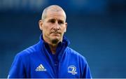 22 September 2018; Leinster senior coach Stuart Lancaster ahead of the Guinness PRO14 Round 4 match between Leinster and Edinburgh at the RDS Arena in Dublin. Photo by Ramsey Cardy/Sportsfile
