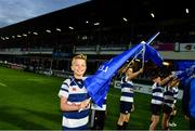 22 September 2018; Flagbearers from Blackrock RFC ahead of the Guinness PRO14 Round 4 match between Leinster and Edinburgh at the RDS Arena in Dublin. Photo by Ramsey Cardy/Sportsfile