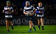 22 September 2018; Action from the Bank of Ireland Half-Time Minis match between Blackrock RFC and Naas RFC at half-time of the Guinness PRO14 Round 4 match between Leinster and Edinburgh at the RDS Arena in Dublin. Photo by Ramsey Cardy/Sportsfile