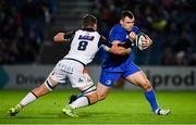 22 September 2018; Cian Healy of Leinster is tackled by Magnus Bradbury of Edinburgh during the Guinness PRO14 Round 4 match between Leinster and Edinburgh at the RDS Arena in Dublin. Photo by Ramsey Cardy/Sportsfile