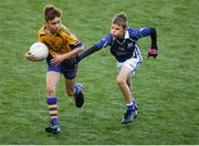 23 September 2018; Evan Donoghue of Knockmore, Co Mayo, left, in action against Conor Loftus of Breaffy, Co Mayo, at the Littlewoods Ireland Connacht Provincial Days Go Games in Croke Park. This year over 6,000 boys and girls aged between six and eleven represented their clubs in a series of mini blitzes and – just like their heroes – got to play in Croke Park. For exclusive content and behind the scenes action follow Littlewoods Ireland on Facebook, Instagram, Twitter and https://blog.littlewoodsireland.ie/ Photo by Piaras Ó Mídheach/Sportsfile