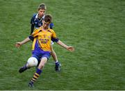 23 September 2018; Evan Donoghue of Knockmore, Co Mayo, front, in action against Conor Loftus of Breaffy, Co Mayo, at the Littlewoods Ireland Connacht Provincial Days Go Games in Croke Park. This year over 6,000 boys and girls aged between six and eleven represented their clubs in a series of mini blitzes and – just like their heroes – got to play in Croke Park. For exclusive content and behind the scenes action follow Littlewoods Ireland on Facebook, Instagram, Twitter and https://blog.littlewoodsireland.ie/ Photo by Piaras Ó Mídheach/Sportsfile
