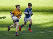 23 September 2018; Odhrán Timlin of Knockmore, Co Mayo, left, in action against Conor Loftus of Breaffy, Co Mayo, at the Littlewoods Ireland Connacht Provincial Days Go Games in Croke Park. This year over 6,000 boys and girls aged between six and eleven represented their clubs in a series of mini blitzes and – just like their heroes – got to play in Croke Park. For exclusive content and behind the scenes action follow Littlewoods Ireland on Facebook, Instagram, Twitter and https://blog.littlewoodsireland.ie/ Photo by Piaras Ó Mídheach/Sportsfile