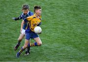 23 September 2018; Evan Donoghue of Knockmore, Co Mayo, right, in action against Niall Mellett of Breaffy, Co Mayo, at the Littlewoods Ireland Connacht Provincial Days Go Games in Croke Park. This year over 6,000 boys and girls aged between six and eleven represented their clubs in a series of mini blitzes and – just like their heroes – got to play in Croke Park. For exclusive content and behind the scenes action follow Littlewoods Ireland on Facebook, Instagram, Twitter and https://blog.littlewoodsireland.ie/ Photo by Piaras Ó Mídheach/Sportsfile
