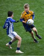23 September 2018; Billy Ruane of Knockmore, Co Mayo, right, in action against Gavin Mullaney of Breaffy, Co Mayo, at the Littlewoods Ireland Connacht Provincial Days Go Games in Croke Park. This year over 6,000 boys and girls aged between six and eleven represented their clubs in a series of mini blitzes and – just like their heroes – got to play in Croke Park. For exclusive content and behind the scenes action follow Littlewoods Ireland on Facebook, Instagram, Twitter and https://blog.littlewoodsireland.ie/ Photo by Piaras Ó Mídheach/Sportsfile