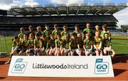 23 September 2018; The Claregalway, Co Galway, team at the Littlewoods Ireland Connacht Provincial Days Go Games in Croke Park. This year over 6,000 boys and girls aged between six and eleven represented their clubs in a series of mini blitzes and – just like their heroes – got to play in Croke Park. For exclusive content and behind the scenes action follow Littlewoods Ireland on Facebook, Instagram, Twitter and https://blog.littlewoodsireland.ie/ Photo by Piaras Ó Mídheach/Sportsfile