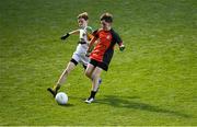 23 September 2018; Action from Claregalway, Co Galway, and Naomh Padraig, Co Mayo, during the Littlewoods Ireland Connacht Provincial Days Go Games in Croke Park. This year over 6,000 boys and girls aged between six and eleven represented their clubs in a series of mini blitzes and – just like their heroes – got to play in Croke Park. For exclusive content and behind the scenes action follow Littlewoods Ireland on Facebook, Instagram, Twitter and https://blog.littlewoodsireland.ie/ Photo by Piaras Ó Mídheach/Sportsfile
