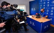 24 September 2018; Scott Fardy during a Leinster Rugby Press Conference at Leinster Rugby Headquarters in Dublin. Photo by Sam Barnes/Sportsfile