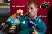 24 September 2018; Forwards coach Jerry Flannery during a Munster Rugby press conference at the University of Limerick in Limerick. Photo by Diarmuid Greene/Sportsfile