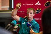 24 September 2018; Forwards coach Jerry Flannery during a Munster Rugby press conference at the University of Limerick in Limerick. Photo by Diarmuid Greene/Sportsfile