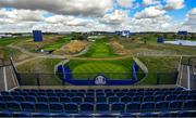 24 September 2018; A view of the 18th tee box ahead of the Ryder Cup 2018 Matches at Le Golf National in Paris, France. Photo by Ramsey Cardy/Sportsfile