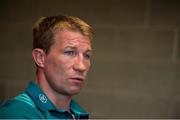 24 September 2018; Forwards coach Jerry Flannery during a Munster Rugby press conference at the University of Limerick in Limerick. Photo by Diarmuid Greene/Sportsfile