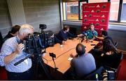 24 September 2018; Forwards coach Jerry Flannery speaking to reporters during a Munster Rugby press conference at the University of Limerick in Limerick. Photo by Diarmuid Greene/Sportsfile