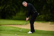 24 September 2018; Former Republic of Ireland player Packie Bonner putts onto the 10th green during the Goodbody Jackie's Army Squad Reunion at The K Club, Straffan, in Co. Kildare. Photo by Matt Browne/Sportsfile