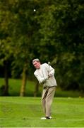 24 September 2018; Former Republic of Ireland player Gerry Daly pitches onto the 10th green during the Goodbody Jackie's Army Squad Reunion at The K Club, Straffan, in Co. Kildare. Photo by Matt Browne/Sportsfile