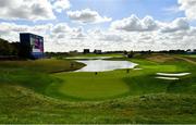 24 September 2018; A view of the 16th green ahead of the Ryder Cup 2018 Matches at Le Golf National in Paris, France. Photo by Ramsey Cardy/Sportsfile