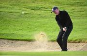 24 September 2018; Former Republic of Ireland international Frank Stapleton plays from a bunker onto the 8th green during the Goodbody Jackie's Army Squad Reunion at The K Club, Straffan, in Co. Kildare. Photo by Matt Browne/Sportsfile