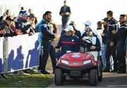 25 September 2018; Phil Mickelson of USA makes his way to the first tee box during a practice round ahead of the Ryder Cup 2018 Matches at Le Golf National in Paris, France. Photo by Ramsey Cardy/Sportsfile