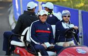 25 September 2018; Phil Mickelson of USA makes his way to the first tee box during a practice round ahead of the Ryder Cup 2018 Matches at Le Golf National in Paris, France. Photo by Ramsey Cardy/Sportsfile