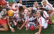 9 September 2018; Cork players celebrate after the Liberty Insurance All-Ireland Intermediate Camogie Championship Final match between Cork and Down at Croke Park in Dublin. Photo by Piaras Ó Mídheach/Sportsfile