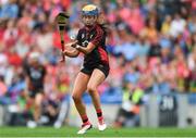 9 September 2018; Paula Gribben of Down during the Liberty Insurance All-Ireland Intermediate Camogie Championship Final match between Cork and Down at Croke Park in Dublin. Photo by Piaras Ó Mídheach/Sportsfile