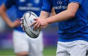 8 September 2018; A general view of a rugby ball during the U19 Interprovincial Championship match between Leinster and Munster at Energia Park in Dublin. Photo by Piaras Ó Mídheach/Sportsfile