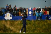 25 September 2018; Tiger Woods of USA tees off at the 2nd tee box during a practice round ahead of the Ryder Cup 2018 Matches at Le Golf National in Paris, France. Photo by Ramsey Cardy/Sportsfile