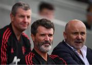 25 September 2018; Manchester United Legends manager Roy Keane with Denis Irwin, left, and Terry Phelan during the Liam Miller Memorial match between Manchester United Legends and Republic of Ireland & Celtic Legends at Páirc Uí Chaoimh in Cork. Photo by Stephen McCarthy/Sportsfile