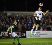 25 September 2018; John Mountney of Dundalk in action against Kevin McHattie of Derry City during the SSE Airtricity League Premier Division match between Dundalk and Derry City at Oriel Park in Dundalk, Co Louth. Photo by Seb Daly/Sportsfile