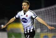 25 September 2018; Patrick McEleney of Dundalk celebrates after scoring his side's second goal during the SSE Airtricity League Premier Division match between Dundalk and Derry City at Oriel Park in Dundalk, Co Louth. Photo by Seb Daly/Sportsfile