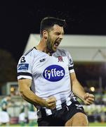 25 September 2018; Patrick Hoban of Dundalk celebrates after scoring his side's third goal during the SSE Airtricity League Premier Division match between Dundalk and Derry City at Oriel Park in Dundalk, Co Louth. Photo by Seb Daly/Sportsfile