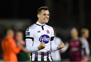 25 September 2018; Dylan Connolly of Dundalk celebrates following his side's victory during the SSE Airtricity League Premier Division match between Dundalk and Derry City at Oriel Park in Dundalk, Co Louth. Photo by Seb Daly/Sportsfile
