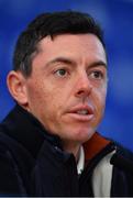 26 September 2018; Rory McIlroy of Europe during a press conference ahead of the Ryder Cup 2018 Matches at Le Golf National in Paris, France. Photo by Ramsey Cardy/Sportsfile